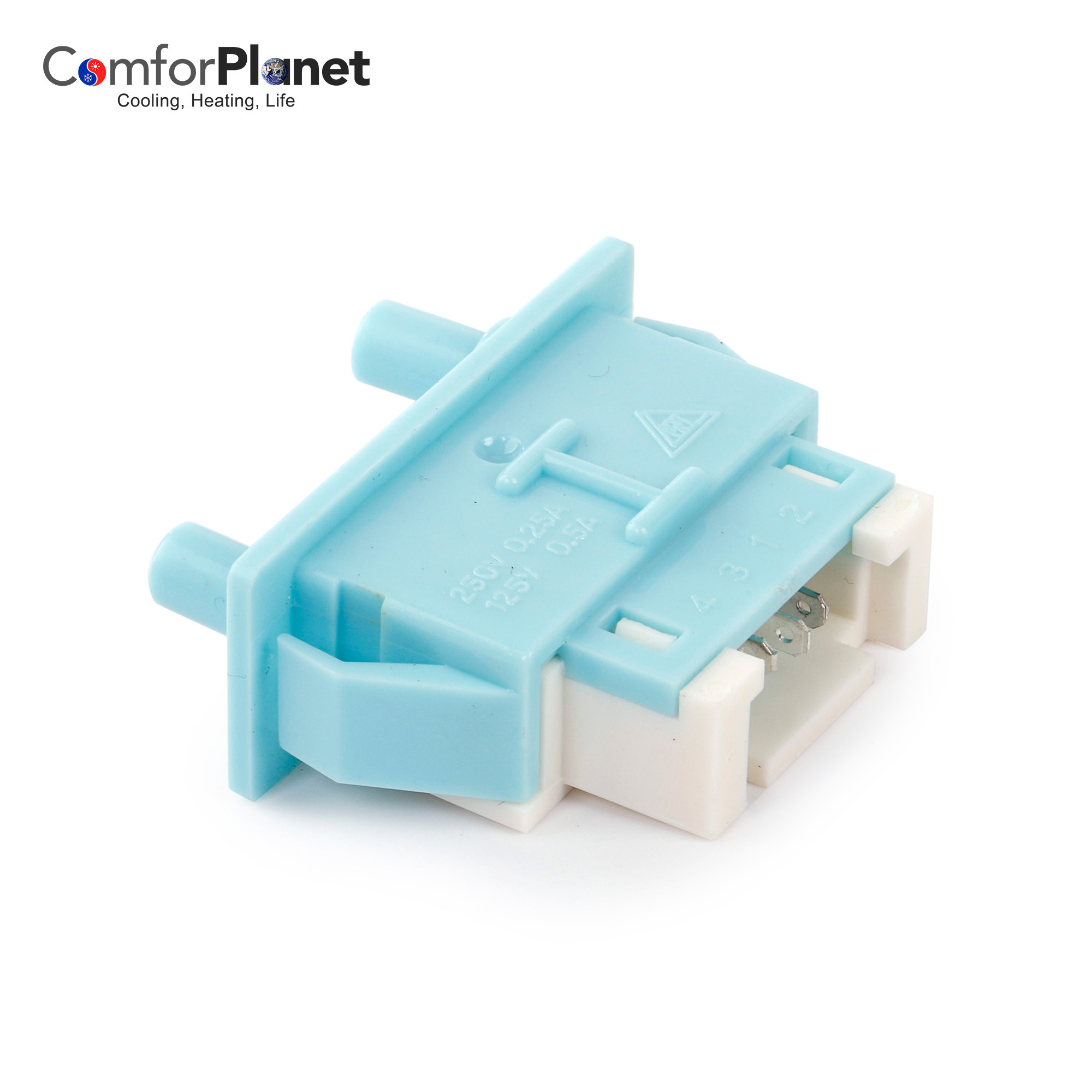 Factory price Home Appliance Door Switch for freezer 4 PINS blue Refrigerator Door Switch