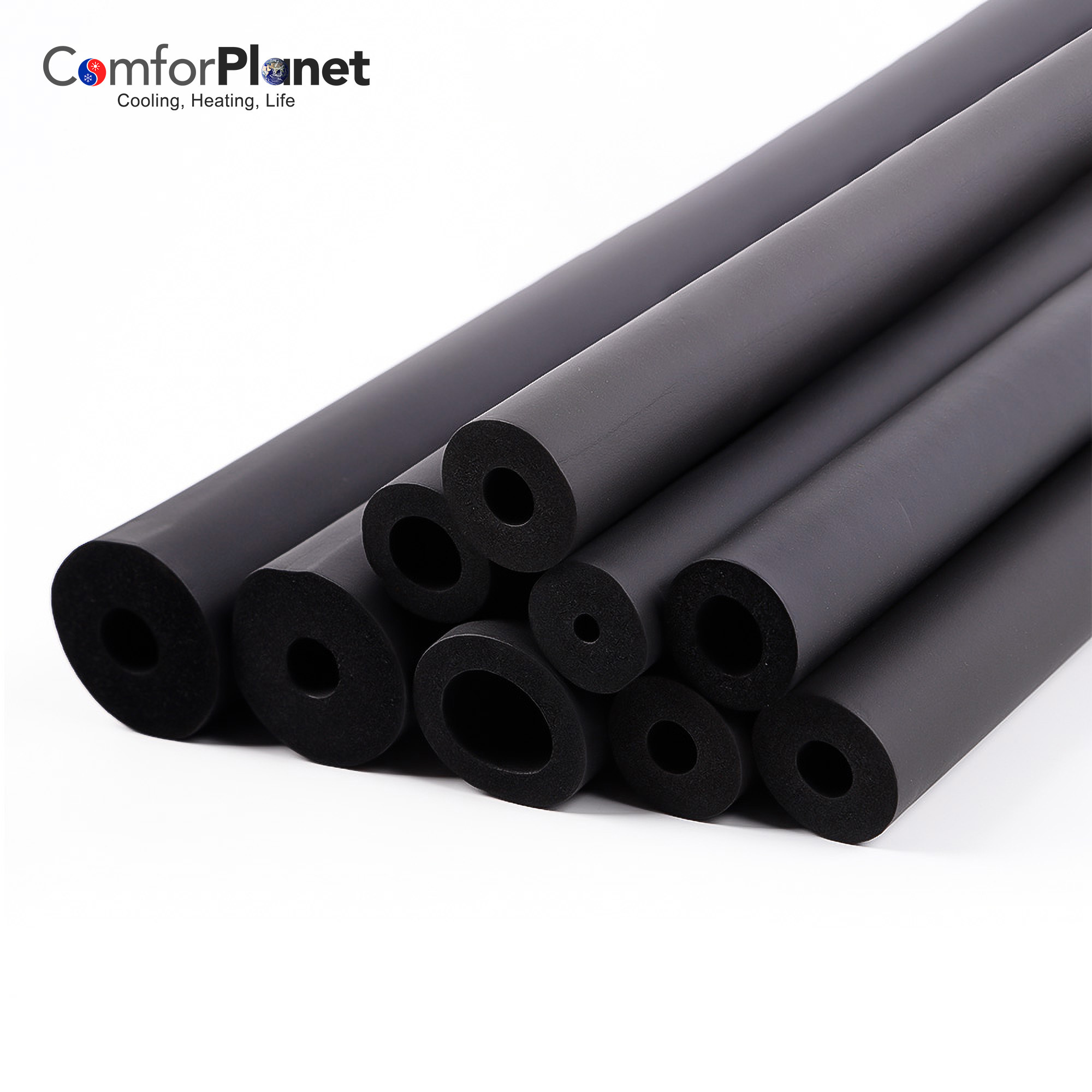 Factory Price AC Pipe Thermal Insulation Rubber Plastic Fireproof Board Foam Rubber Insulation Pipe for Refrigeration