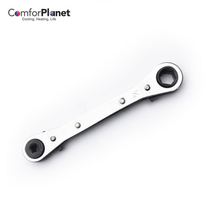 Hot Sale 3/16", 1/4" AC Service Tool Ratchet Spanner for HVAC Refrigeration CT-122 copper tube Carbon Steel ratchet wrench