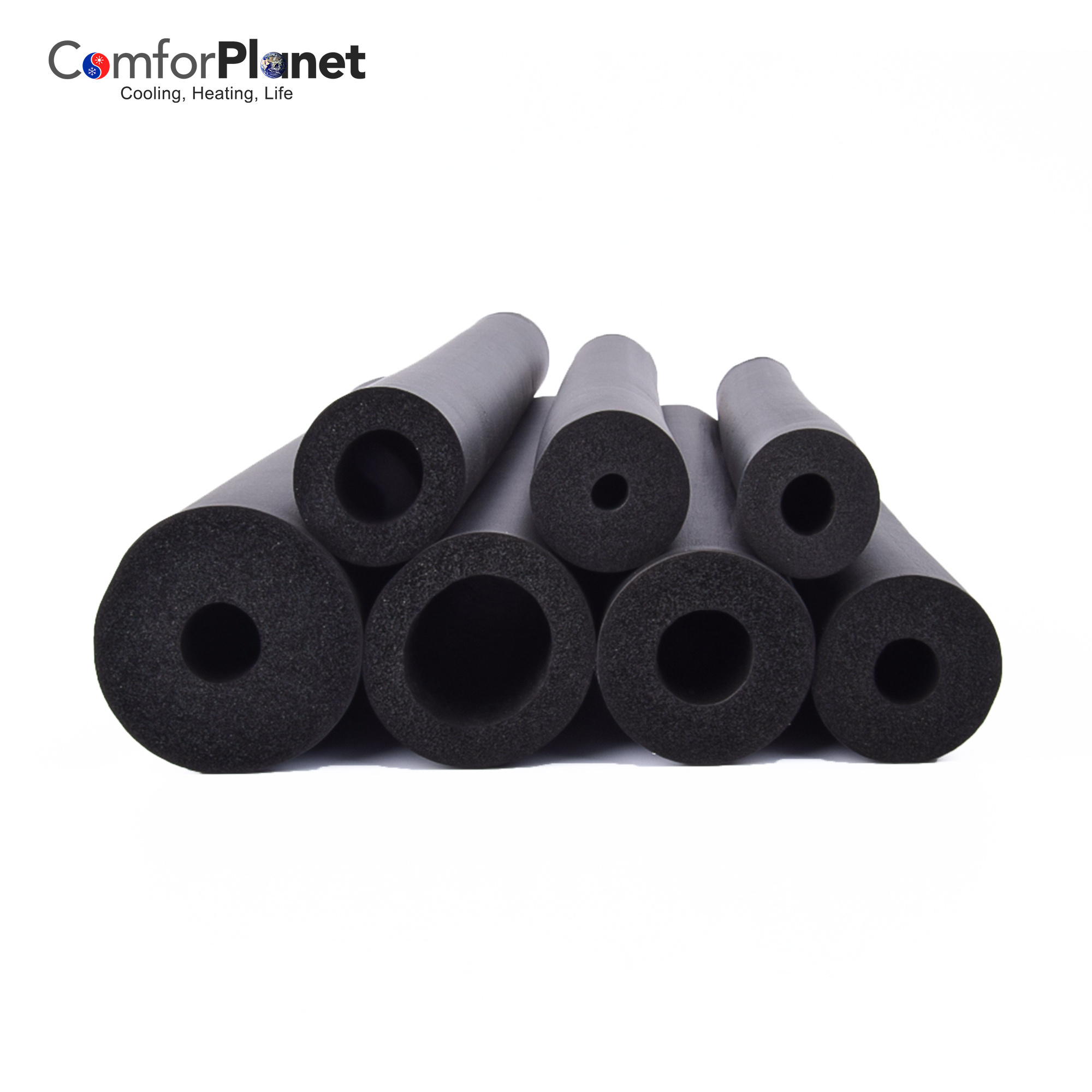 Factory Price AC Pipe Thermal Insulation Rubber Plastic Fireproof Board Foam Rubber Insulation Pipe for Refrigeration