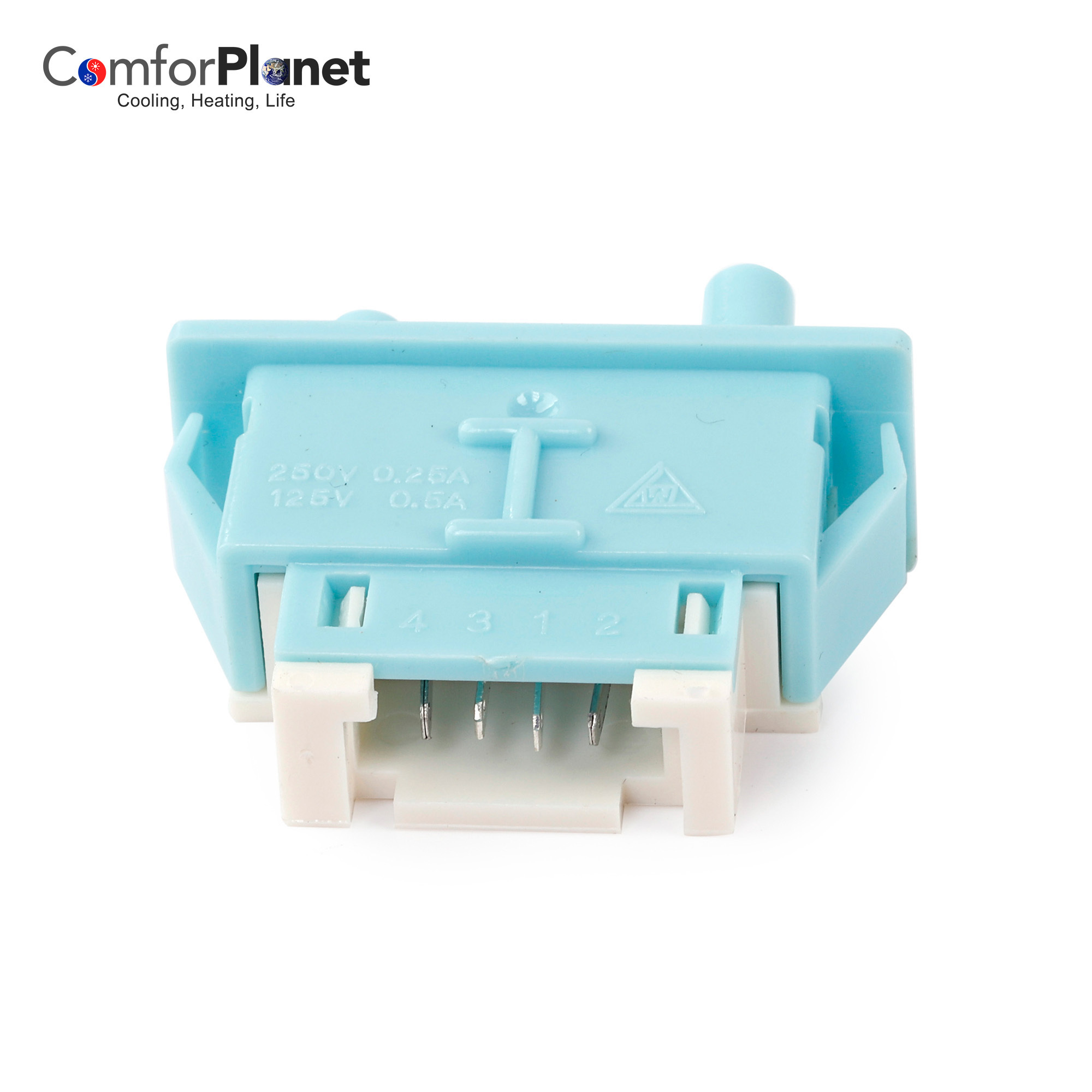 Factory price Home Appliance Door Switch for freezer 4 PINS blue Refrigerator Door Switch