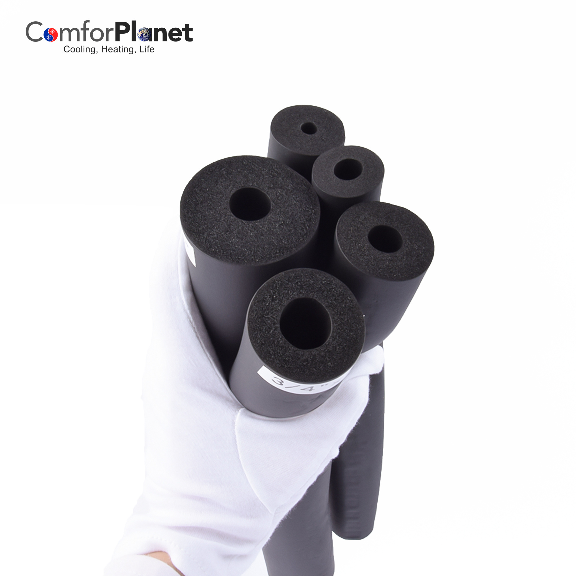 Factory Price AC Pipe Thermal Insulation Rubber Plastic Fireproof Board Foam Rubber Insulation Pipe for Refrigeration