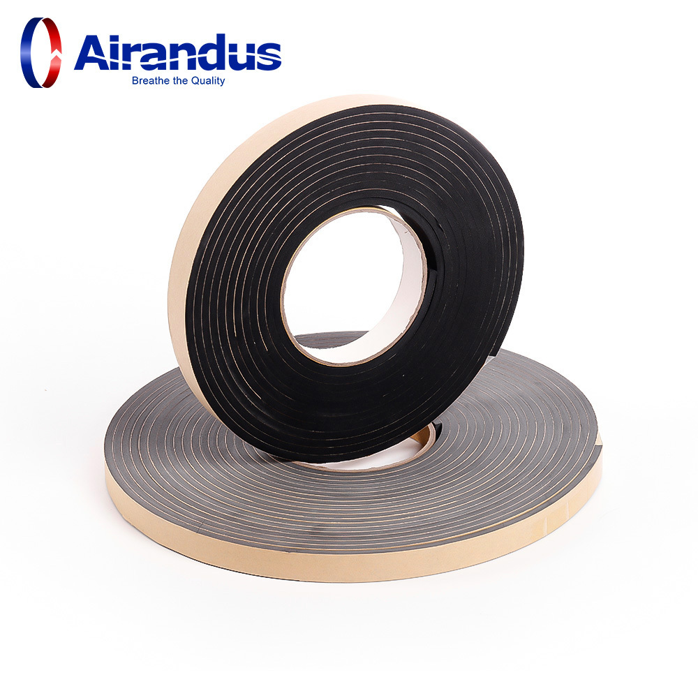 High Adhesion Black Color EVA Foam Adhesive Sponge Tape for ventilation Eva Foam Adhesive Tape Single Sided with 50mm