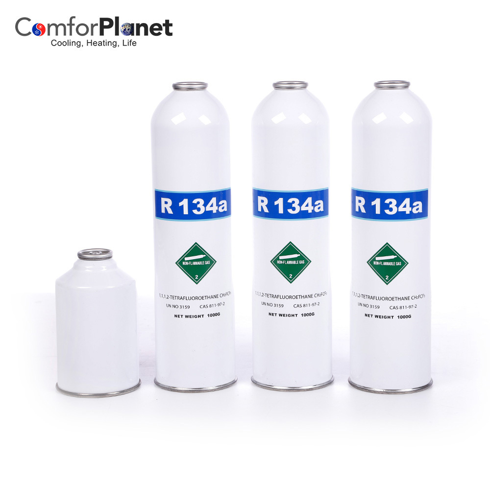 Factory cheap price gas refrigerant Various Styles 99.9% purity cylinder r134a Refrigerant Gas 13.6kg