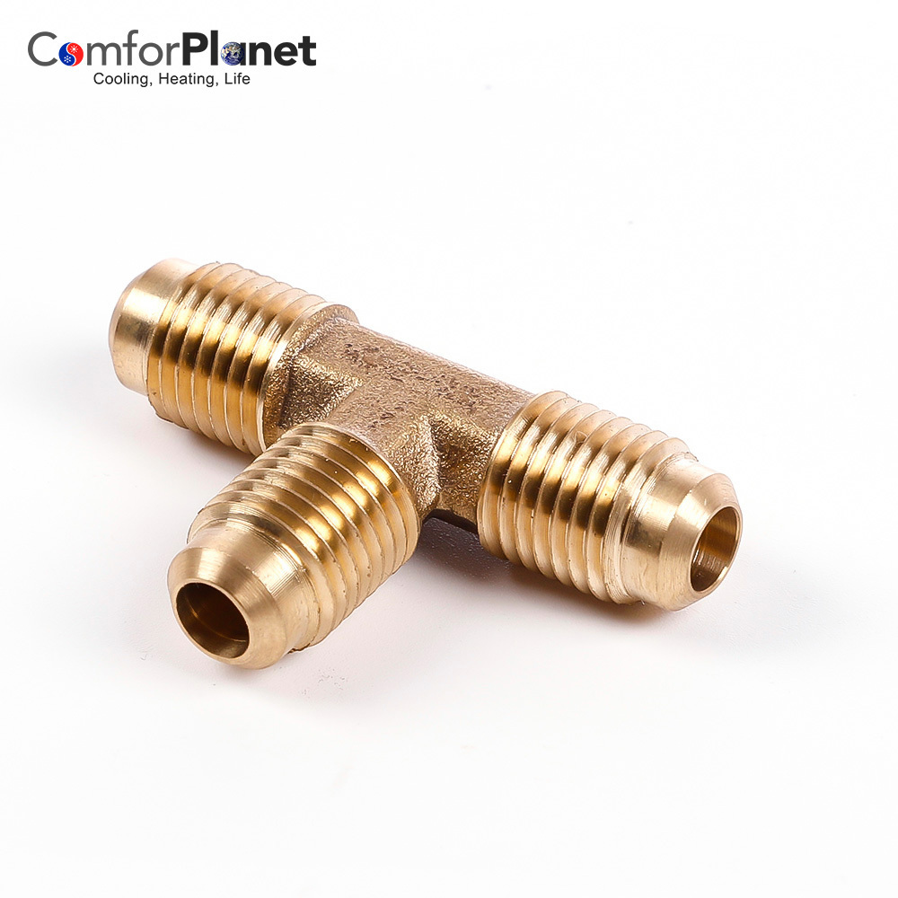 Brass Ferrule Hose Compression Pipe Fittings, Brass Male to Copper Connector Reducing brass fittings