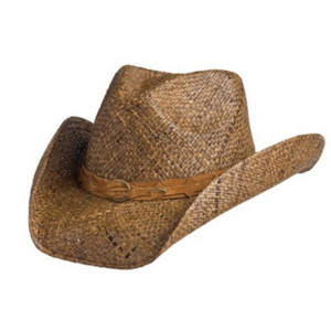 Fashionable Roll Up Brim Men Raffia Straw Cowboy Hat Made In Mexico Cheap Cowboy Hats For Sale