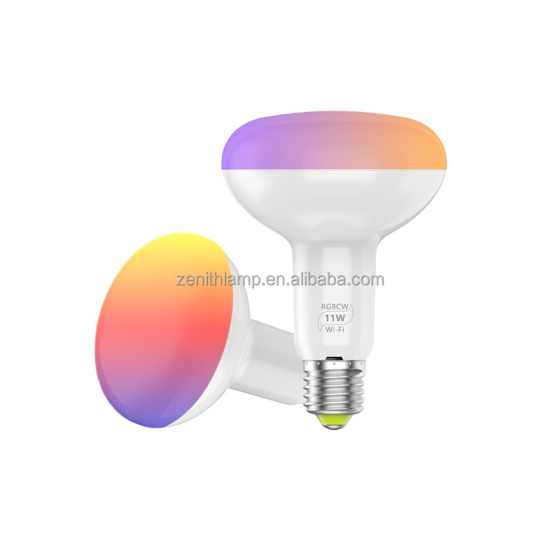 11W  Wi-Fi  Dimming APP Wireless Sunrise Sunset Google Alexa RGB+CCT Smart phone Control  LED Bulb