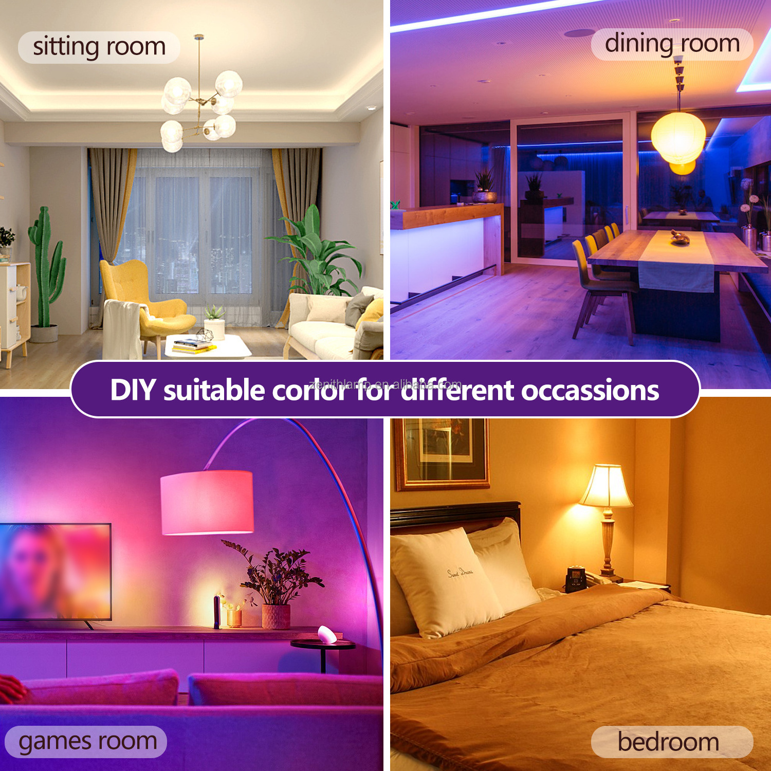 LED Smart  Ambient  Tuya  System Rgb Home Lights  Switch   Bulb Ambient Light