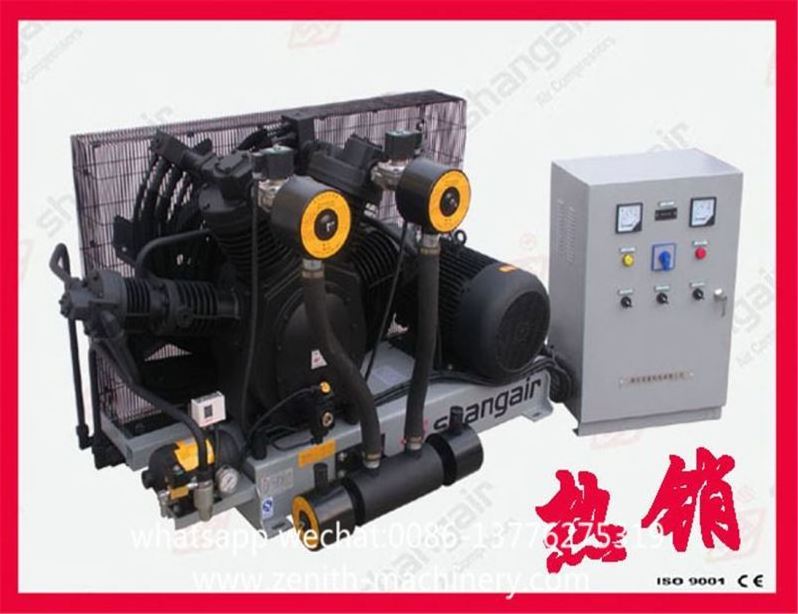 30bar 15kw piston type air compressor 1.2cbm per min