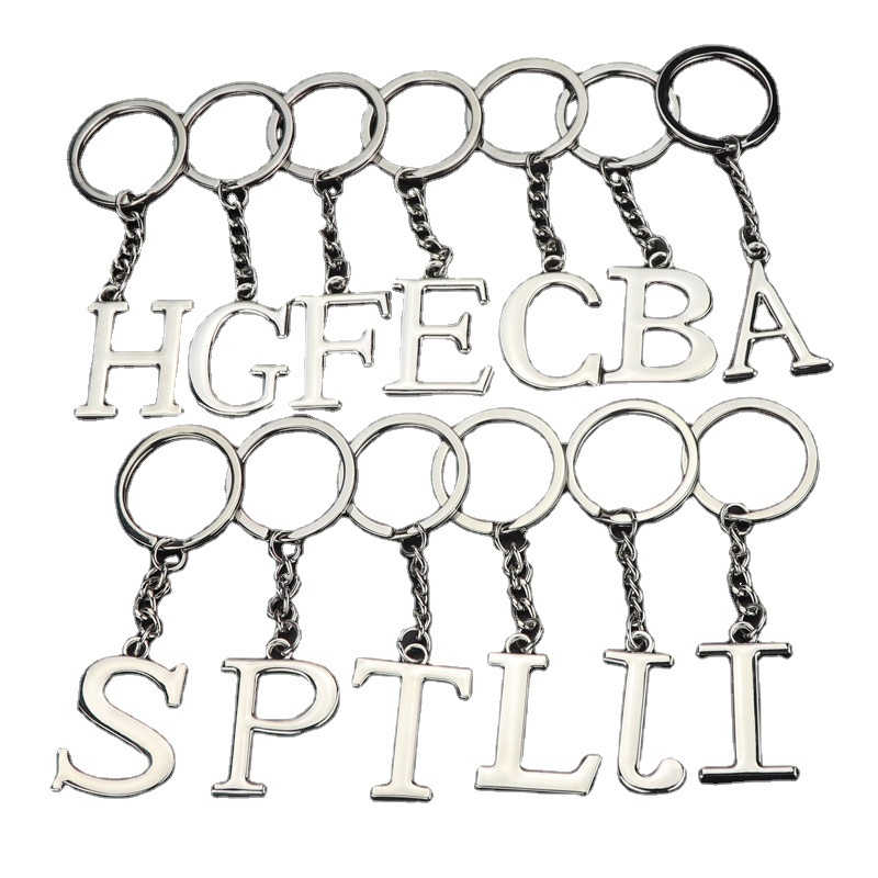 Gift Metal Crafts Key Chain Custom Keychains To Customize Letter Sublimation Blank Key Chain Stainless Steel