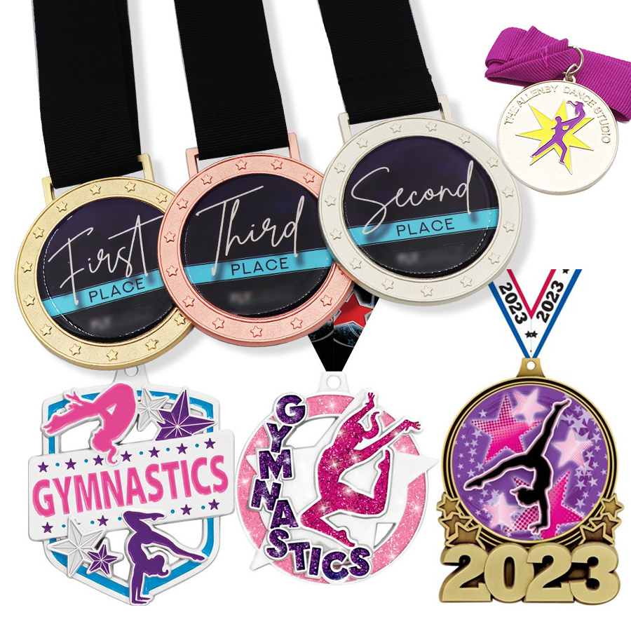 Manufacturer Custom 3d Enamel Craft Sport Medals Christmas Dancing Festival Kids Club Dance Medals