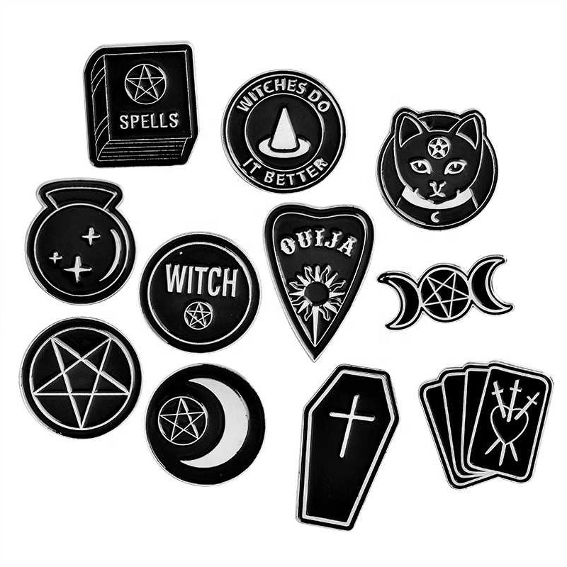 Factory wholesale custom zinc alloy pin badge witchy marvel hard enamel pins making machine