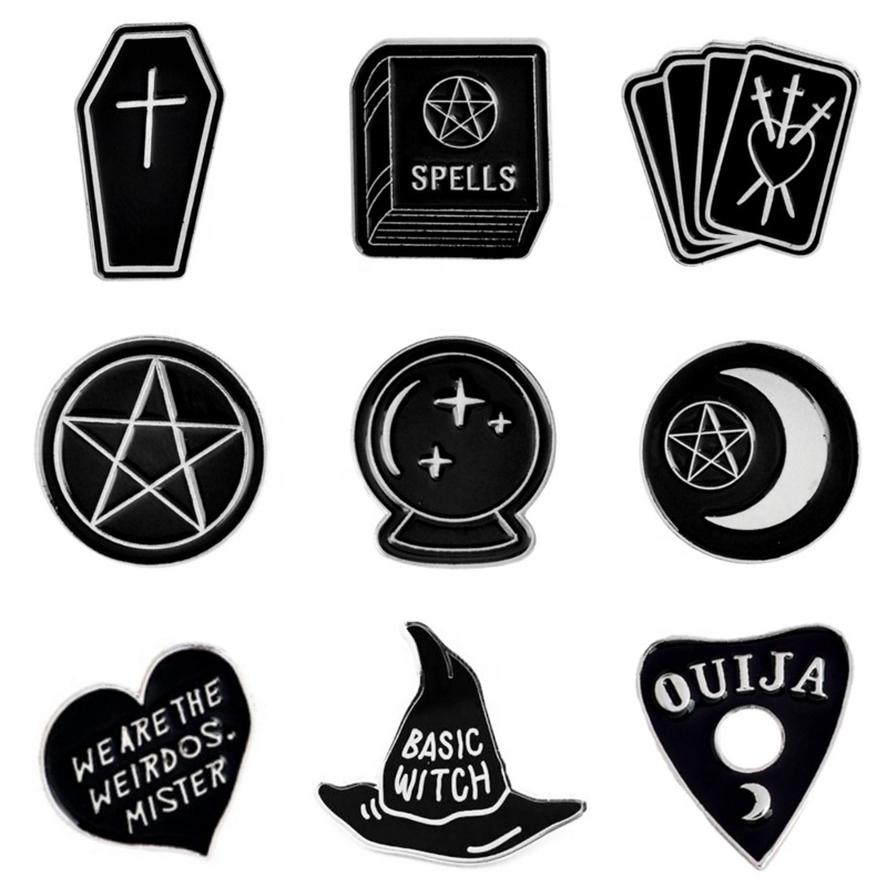 Factory wholesale custom zinc alloy pin badge witchy marvel hard enamel pins making machine