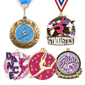 Manufacturer Custom 3d Enamel Craft Sport Medals Christmas Dancing Festival Kids Club Dance Medals