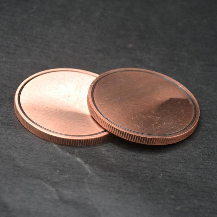 Wholesales Custom Brass Copper Silver Blank Metal Challenge Coins 25mm 26.5mm 50mm Blanks Laser Engraving With Case