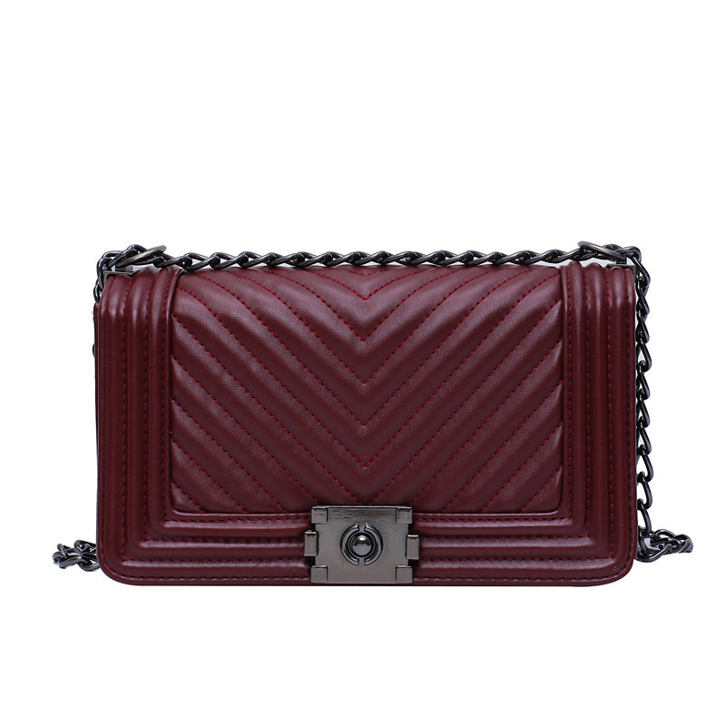 Designer PU leather handbags famous brands wholesale from China ladies stripe handbags