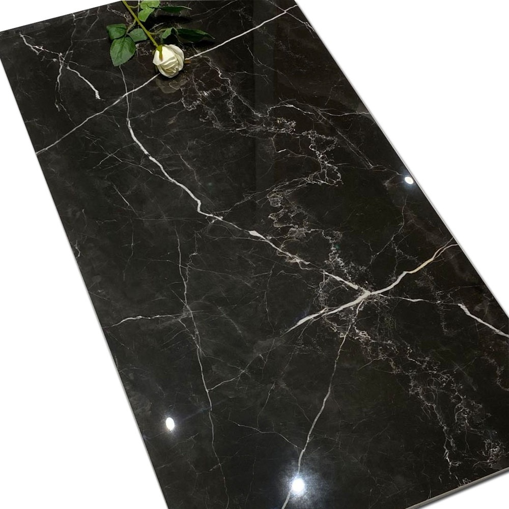 China big size Veranda Black first choice glazed Marble porcelain tile Cheap Prices garden ceramic floor tile