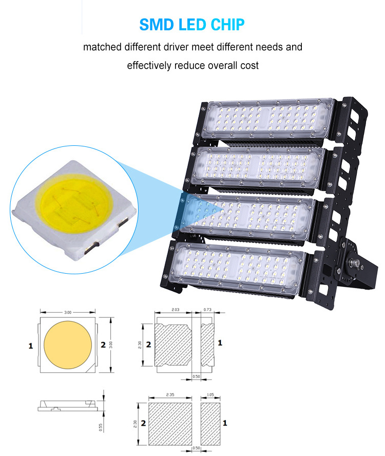 HIgh power best quality 700w 800w 900w 1000w 2000w led stadium high mast light