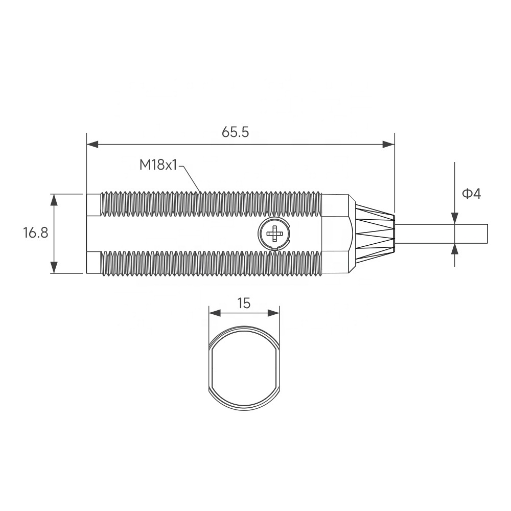 Zhunlian diffuse photoelectric proximity sensor switch 10-30VDC M18 ir photocell sensor