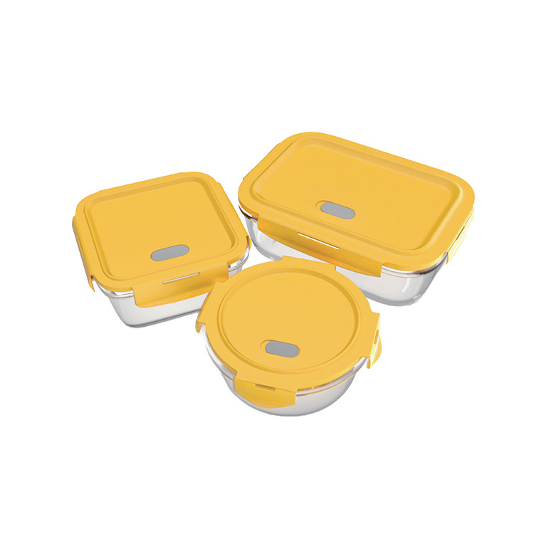 Food Grade Packaging Airtight Food Container Clear Glass Containers Food Handle Large Vacuum Storage Grade With Lids