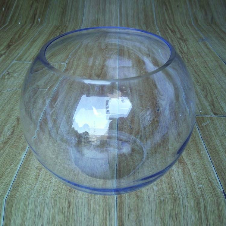 wholesale round bubble glass vase 25cm 30cm size clear glass fish bowl vase