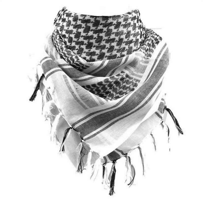 100% cotton Breathable  Keffiyeh Scarves Tactical Desert Shemagh Scarf pakistan