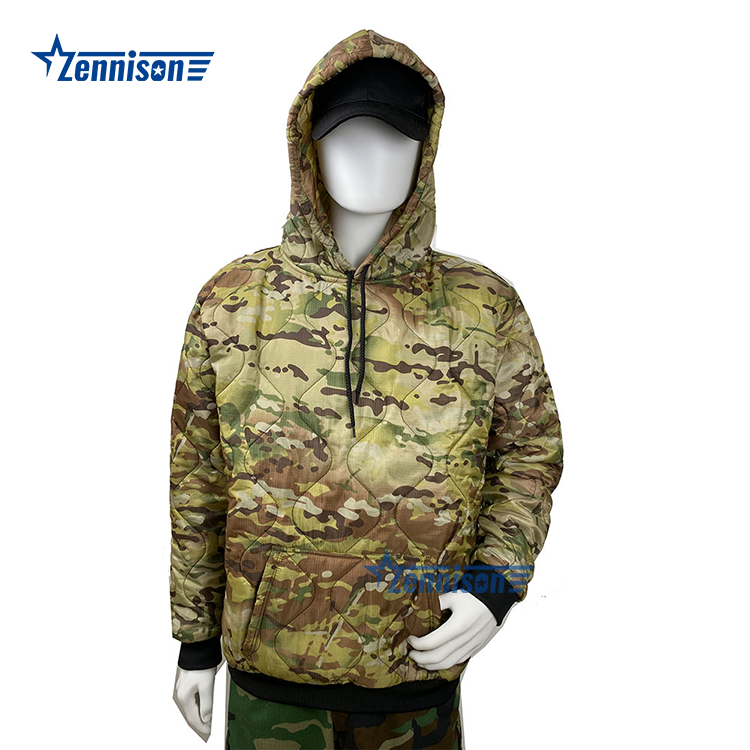 Zennison Nylon Waterproof Tactical Pullover Hood Sweatshirt Camouflage Woobie Hoodie Multicam