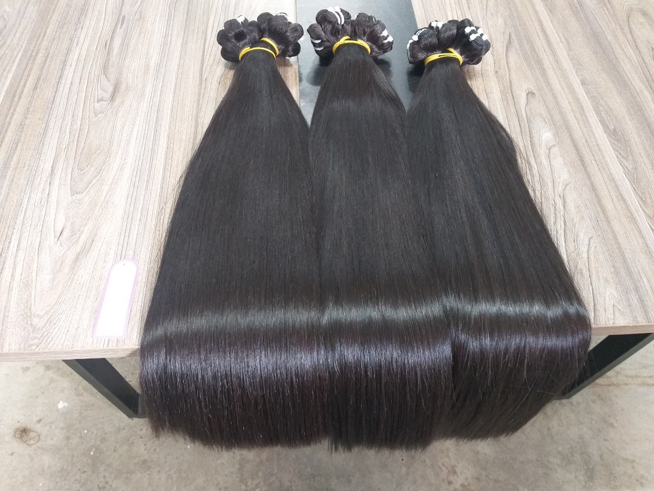 Cuticle Aligned Bundles Virgin Hair 1 donor for Wig & Human Hair Extension good for Bleaching Vietnamese Raw Natural Black