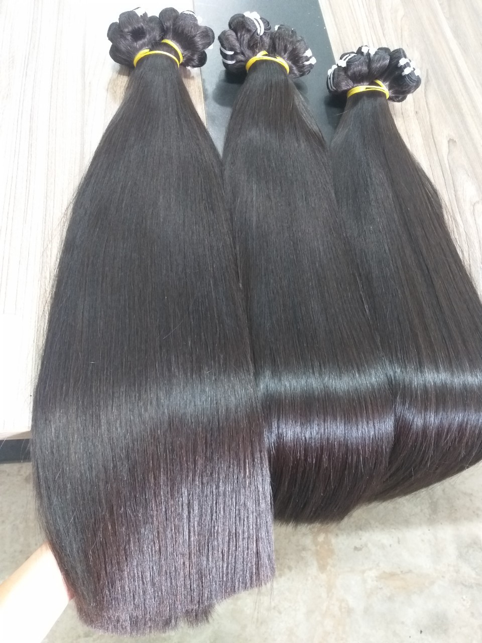 Cuticle Aligned Bundles Virgin Hair 1 donor for Wig & Human Hair Extension good for Bleaching Vietnamese Raw Natural Black