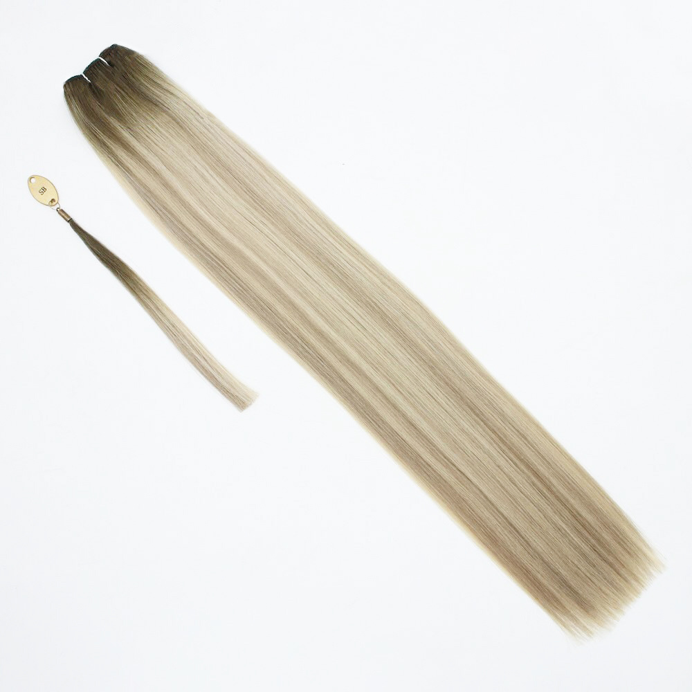 Wholesale Straight Machine Hair Weft, Double Drawn Remy Hair Weave, Hair Weaving Remy Blonde Hair Extensions Made In Vietnam