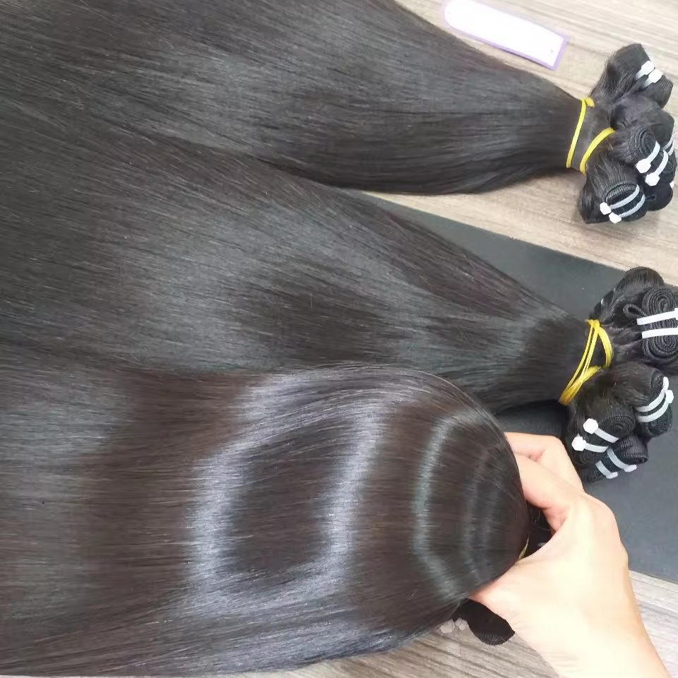 Cuticle Aligned Bundles Virgin Hair 1 donor for Wig & Human Hair Extension good for Bleaching Vietnamese Raw Natural Black