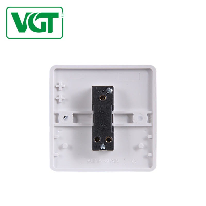 Pull Switch Selected Materials Bakelite Phosphor Copper Bangladesh Market 1gang 1way Wall Switch