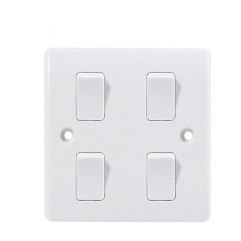 Factory with best price of 4 gang 1 way light switches 220V-250V/wall light switch/power switches socket