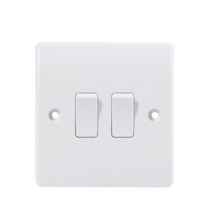 Factory Price 250V 10A 2 gang 1 Way Wall Switch for light/wall switches/switches socket