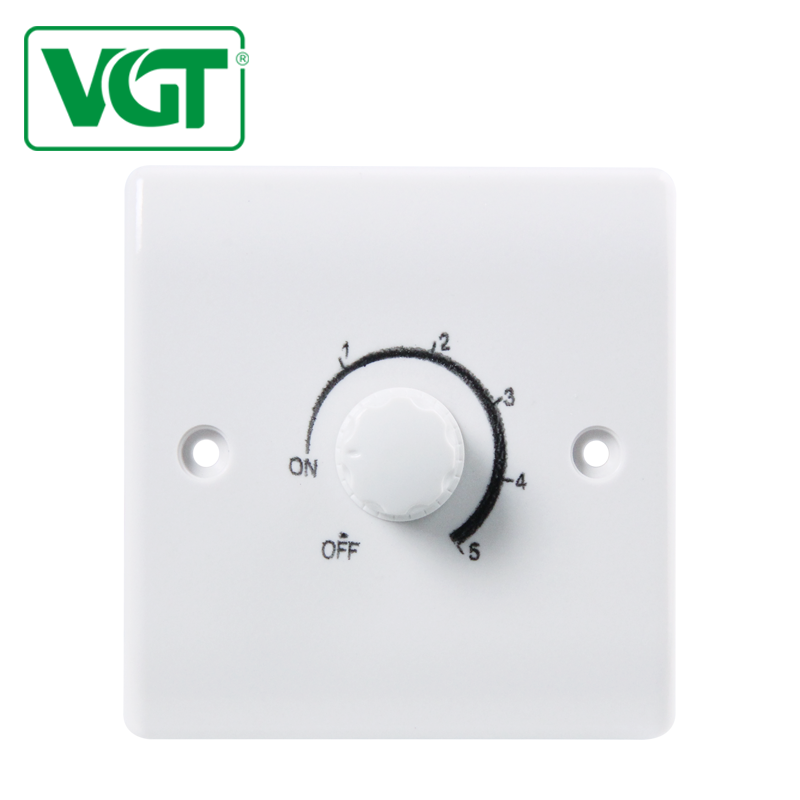 VGT BS High reliability 250V 86*86mm 2 way ceiling fan speed dimmer control switch electric accessories