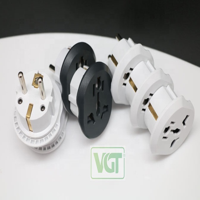 VGT Universal Electrical Travel Adapter Pin Power Plug 16A BS Plug 16amp Plug Switches and Sockets Manufacture Single Pole K1363