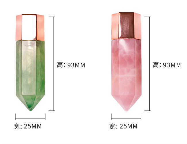 High Quality Oil Bottles Massage,Multifunction Healing Crystal Stone Energy Column,Skin Care Gua Sha Tool Facial Massage Oil Set