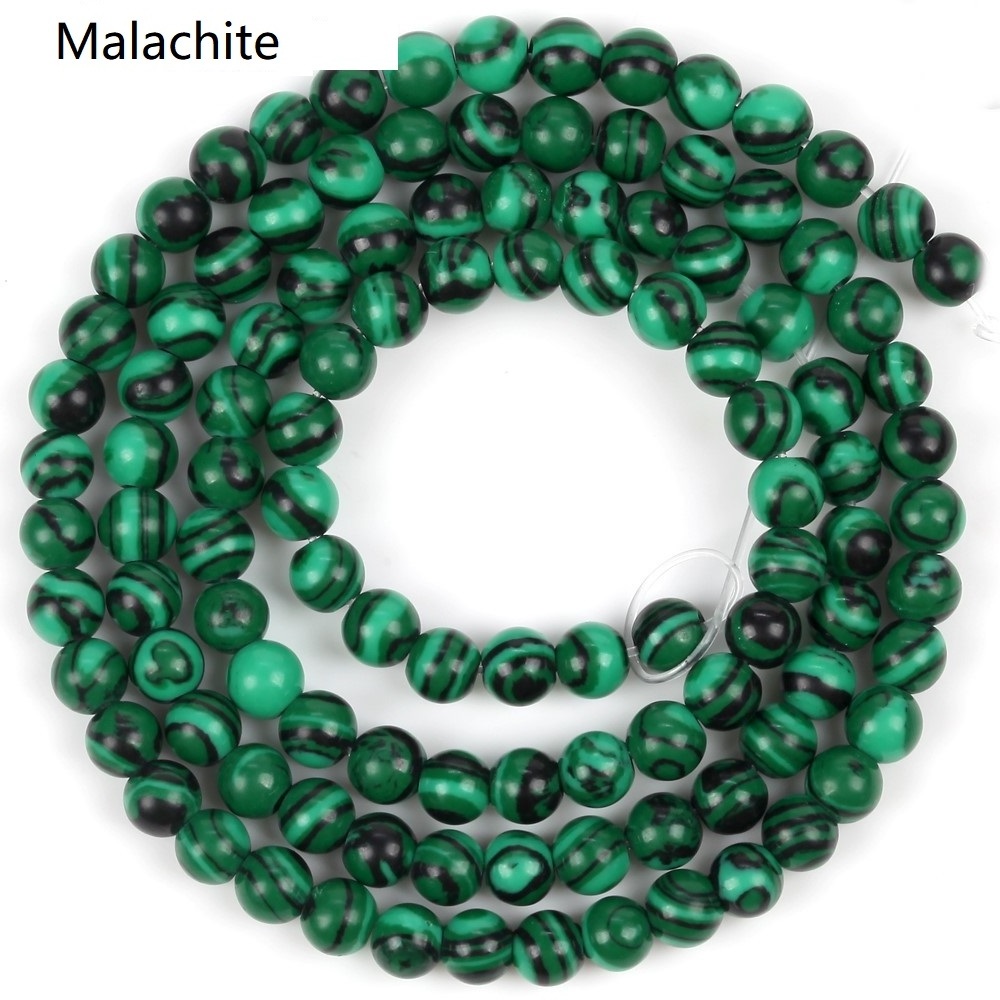 Wholesale 4mm Green Aventurine Malachite Garnet Lapis Lazuil Howlite Moss Agate White Crystal Stone Beads for Jewelry Making