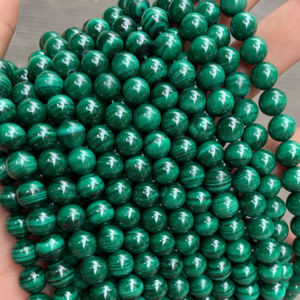 Natural  4mm 6mm 8mm 10mm Malachite Stone Bead High Quality Round Beads Gemstone Loose Beads for Bracelet Necklace Making