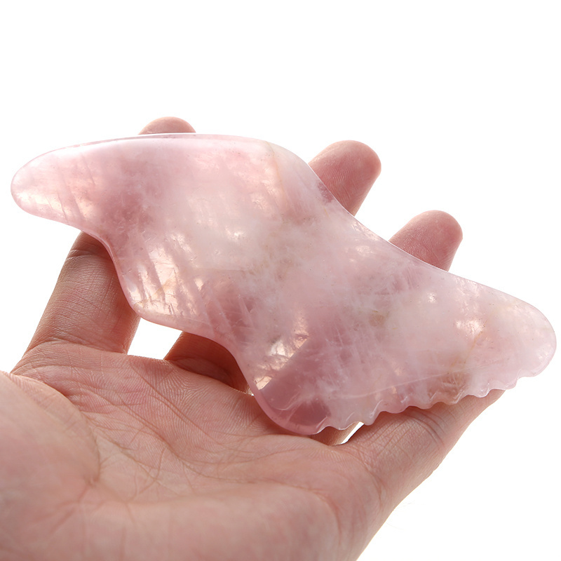 Custom Make Rose Quartz Gua Sha, Various Shape Gua Sha, Anti- Aging Gua Sha For Body And Face