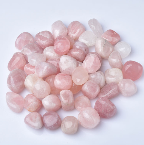 20-30mm Natural Rose Quartz Tumbled Polished Stones Healing Irregular Tumble Stones Crystal Grid Rolling Gemstone In Bulk