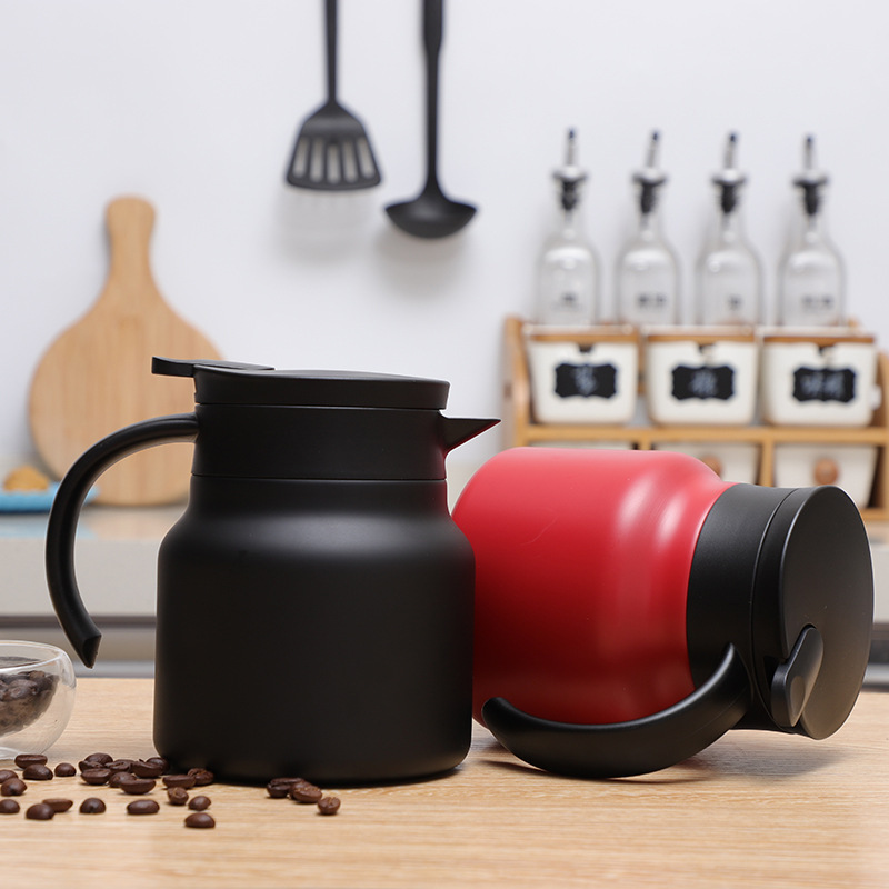 coffee stainless steel heat preservation pot coffee airless bottle, suitable for home outdoor