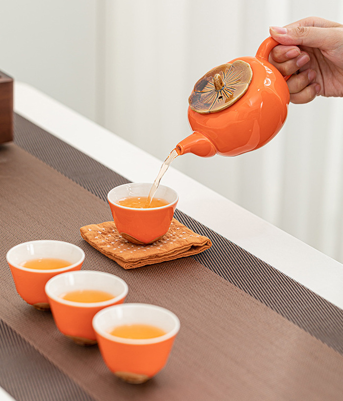 Premium Chinese Tea Ceremony Set for Relaxing Tea Cup Gift Set Made From Ceramics Highly Portable Tea&Coffee Gift Set