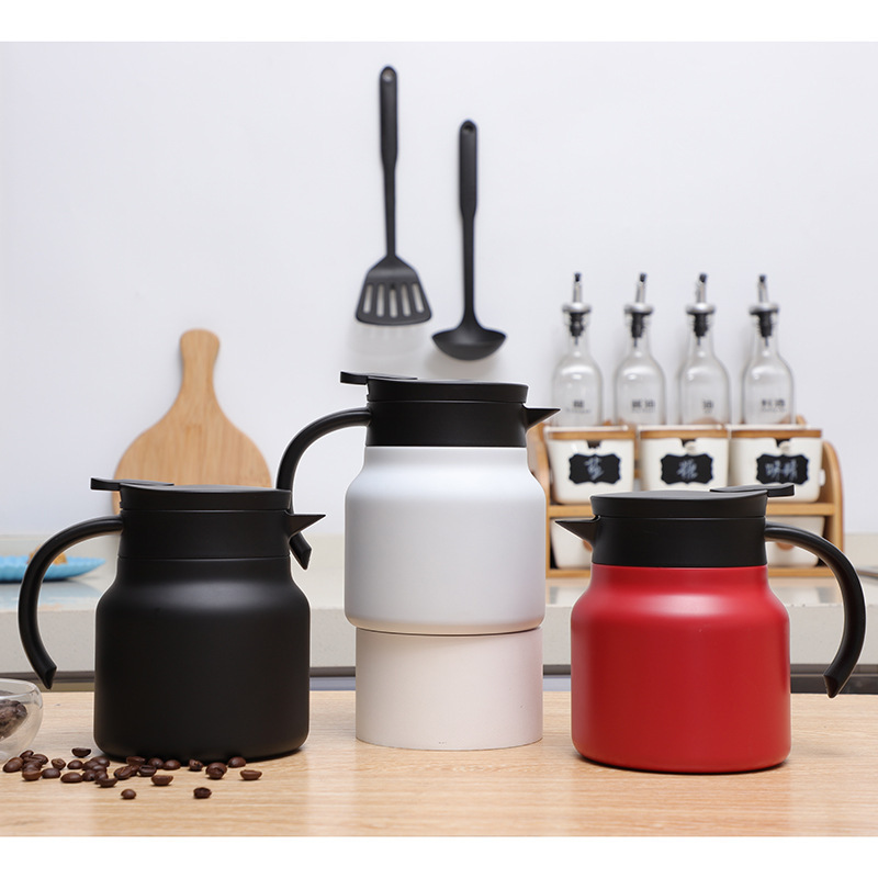 coffee stainless steel heat preservation pot coffee airless bottle, suitable for home outdoor