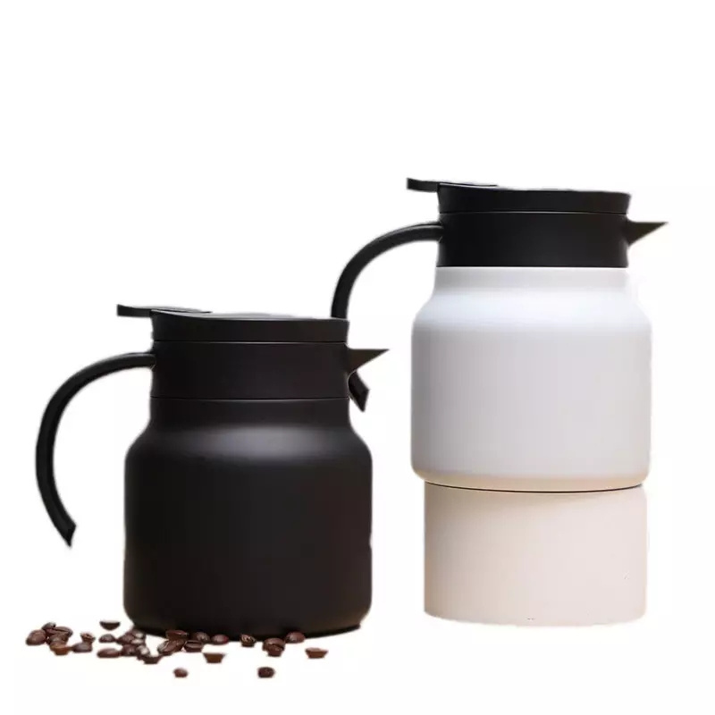 coffee stainless steel heat preservation pot coffee airless bottle, suitable for home outdoor