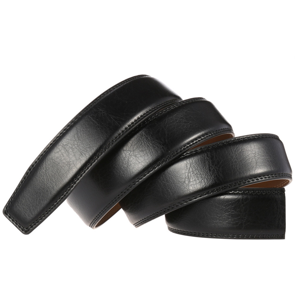 High Quality Replacement Leather Strap for Cow Leather Ratchet Belt Without Buckles Strap Belt