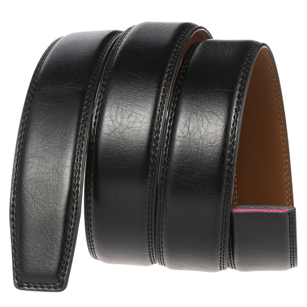 High Quality Replacement Leather Strap for Cow Leather Ratchet Belt Without Buckles Strap Belt