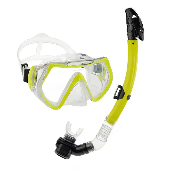 OEM Water Sports Custom High Quality Silicone Adjustable Diving Mask with Dry Snorkel Kit for Sale