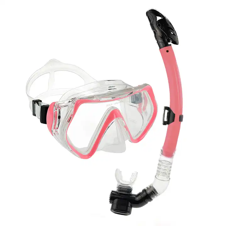 OEM Water Sports Custom High Quality Silicone Adjustable Diving Mask with Dry Snorkel Kit for Sale