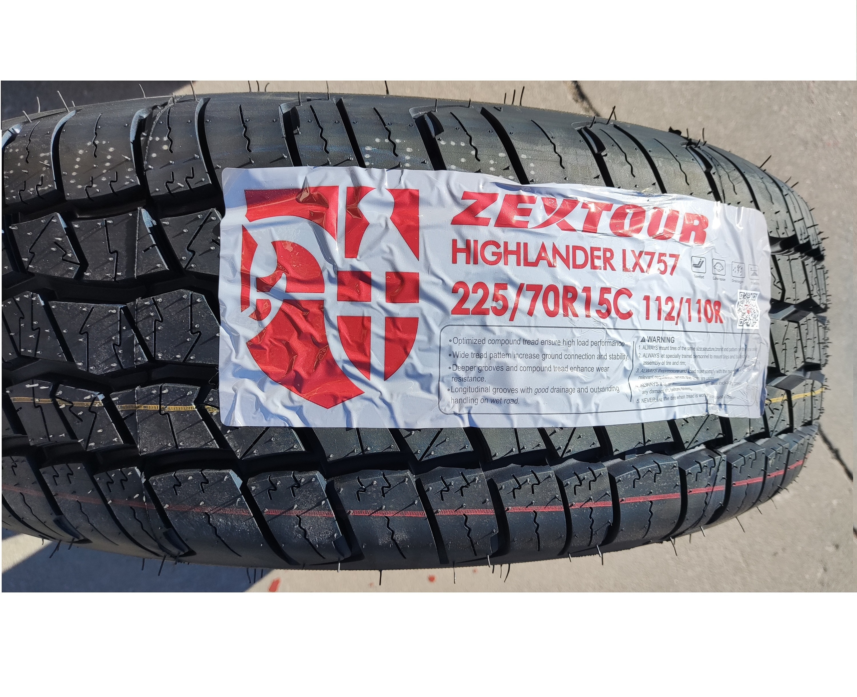 Wholesale  ZEXTOUR GODDARD SUV LIGHT TRUCK HIGHLANDER LX757  235/70R16 235 70R16 106T TYRES for Africa Market